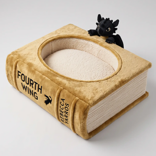 Fourth Wing Book Cat Bed |  by Book Nest™